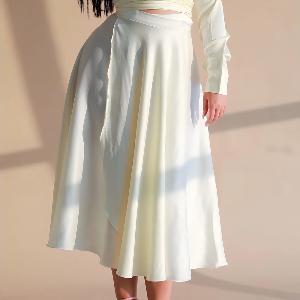 Marbl silky dream maxi skirt (one size fits xs-xl)